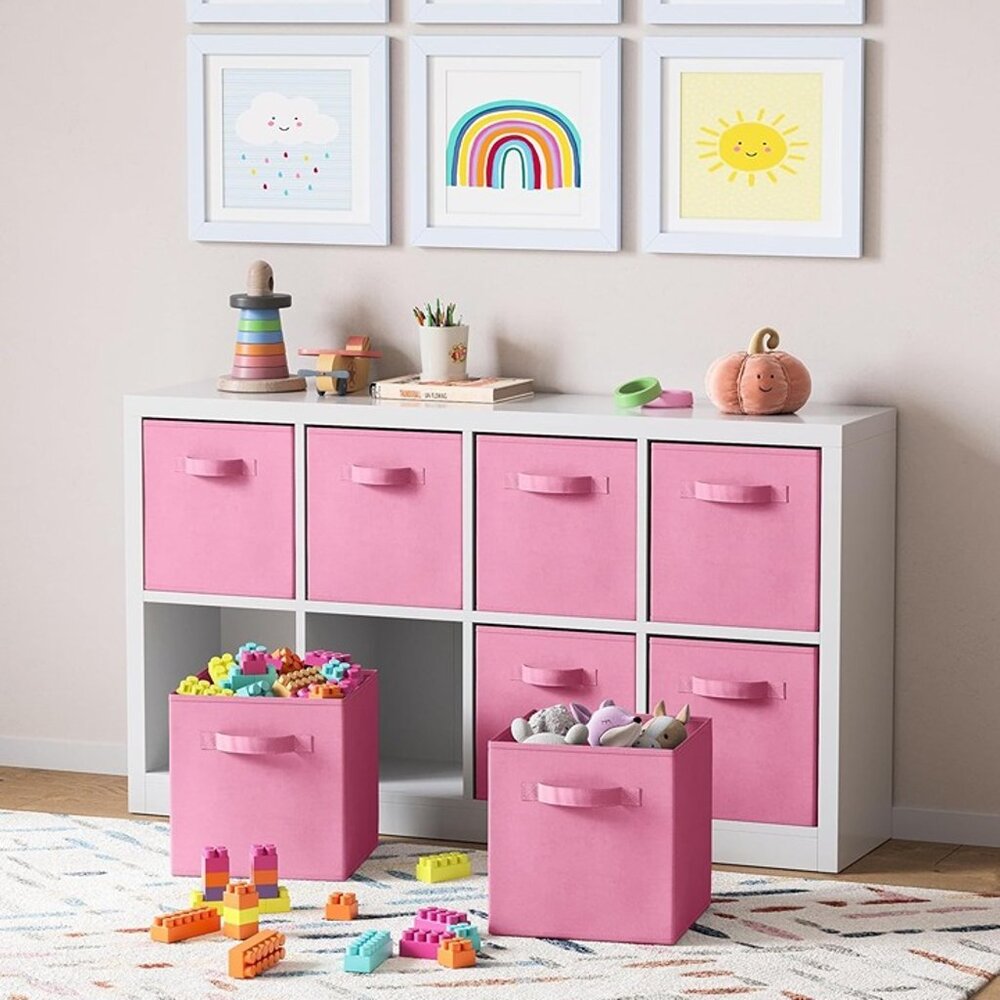 NEW Set of 8 Storage Cubes - 11 Inch Cube Storage Bins